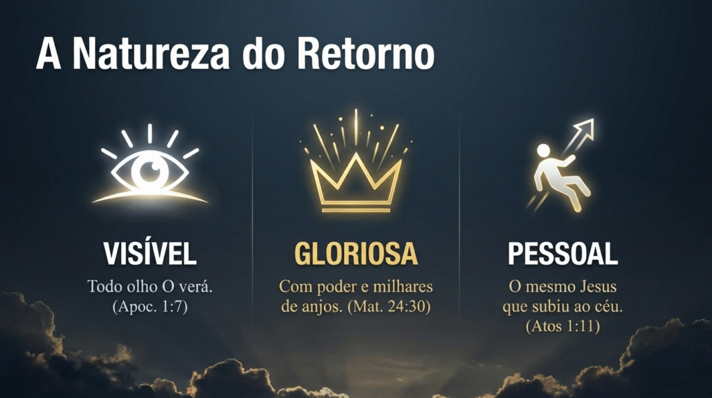 Como Vai Ser a Volta de Jesus Cristo? 2 como sera a volta de Jesus - Como Vai Ser a Volta de Jesus Cristo? - O que a Bíblia diz sobre como vai ser a volta de Jesus Cristo? Como podemos nos preparar para esse grande evento? Quais são os sinais que indicam a proximidade da segunda vinda de Cristo? Desde que os primeiros pais da humanidade, Adão e Eva, desobedeceram a Deus e saíram do Jardim do Éden, a humanidade tem vivido sob a sombra do pecado e suas consequências. No entanto, há uma grande esperança para todos os filhos de Deus: a volta de Cristo. Este evento será a culminação do plano divino para salvar os justos e estabelecer o Reino de Deus em toda a Terra. - Como Vai Ser a Volta de Jesus Cristo?